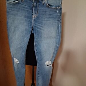 Distressed Women's  Hudson Blue Jeans